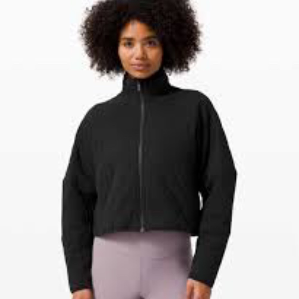 NWT Lululemon Quilted Calm Jacket Black Size 10